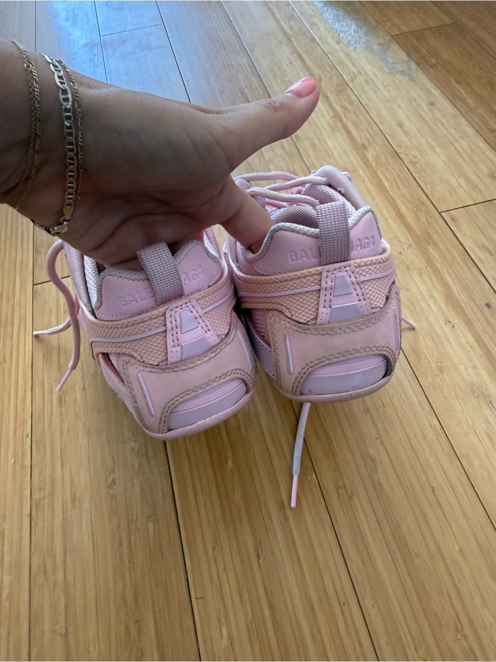Balenciaga Pastel Pink Drive Sneakers - Picture 3 of 7